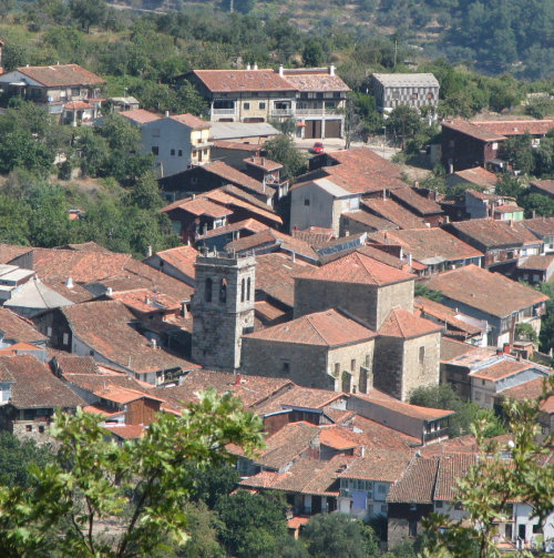 Stone Villages with red tile roofs